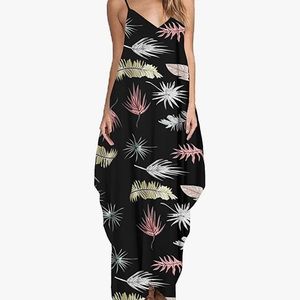 New Zanzea maxi dress spaghetti strap casual long bohemian beach summer sundress